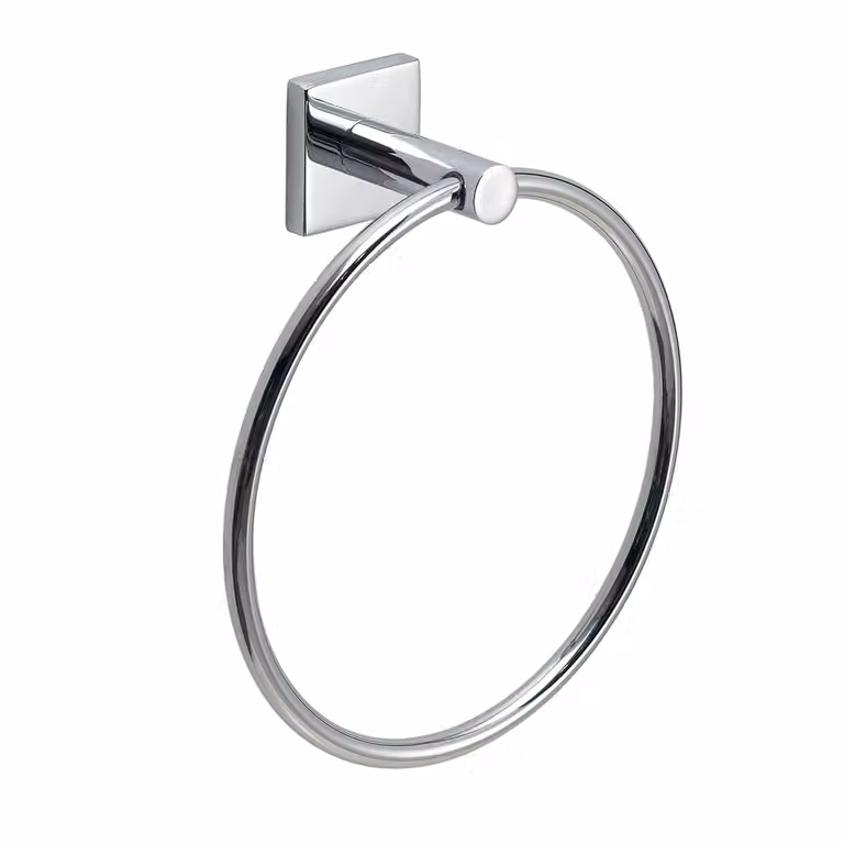 Portasalviette ad anello da muro in acciaio inox AISI 304 e Cromall FJ70 Gedy serie FUJI Cromato