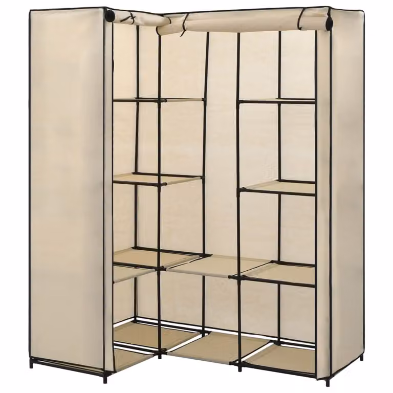 Armadio Angolare Crema 130x87x169 cm