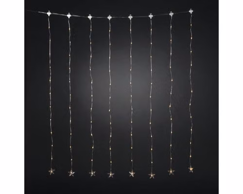 Tenda luminosa a stella a LED Konstsmide colore ambra
