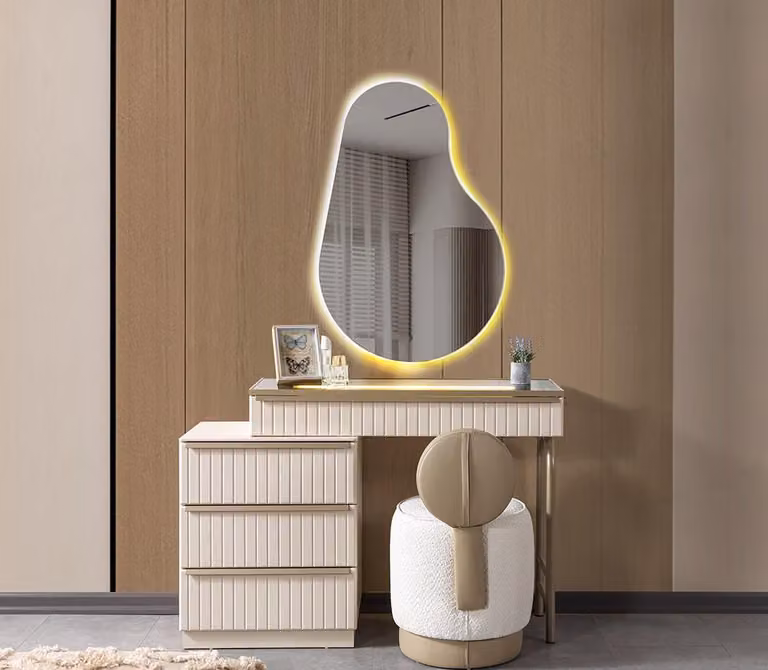 Comodino, stile moderno, colore bianco, pratico, confortevole, per la camera da letto, nuovo