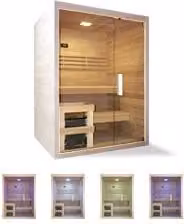 Sauna finlandese Aria 150 Piscine Italia in legno marrone L/P/H: 150 x 120 x 205 cm