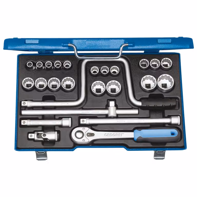 Set di chiavi a bussola Gedore 1/2" 25 pz 10-32 mm D 19 TMU-10
