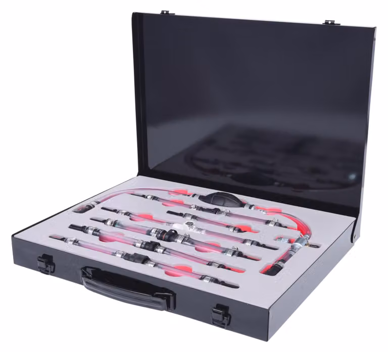 KS TOOLS Set di spurgo/riempimento diesel, 7 pezzi ( 150.9030 )