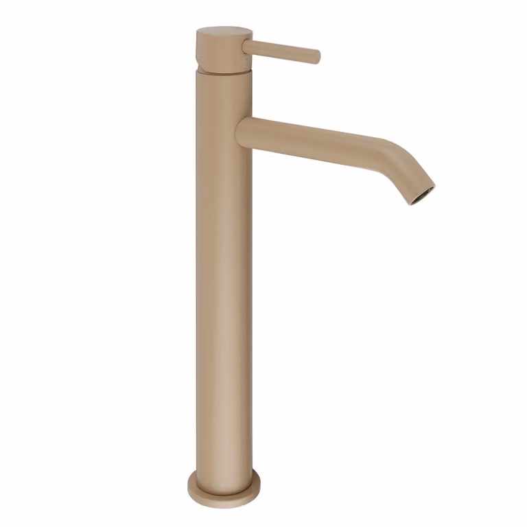 Miscelatore Moderno Alto per Lavabo Monoforo - Sabbia