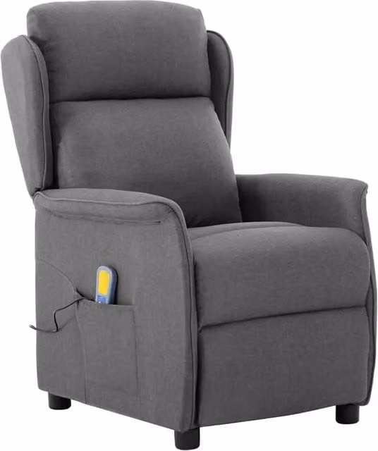 Sedia da massaggio Grigio chiaro 93.5 x 67.5 x 101.5 cm Tessuto 348349