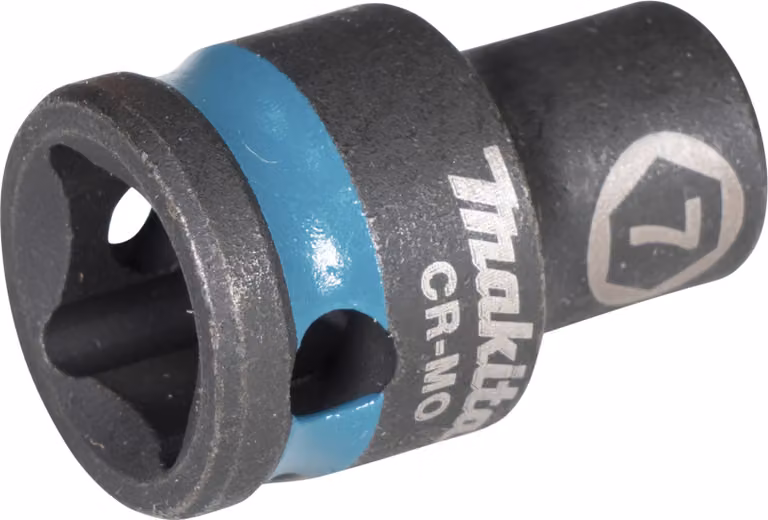 Chiave a bussola E-15883 Impact Black 3/8 pollici esterno 4kt D.7mm corta