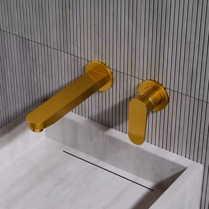 Miscelatore monocomando da parete per lavabo, serie Steinberg 343, con rivestimento colorato