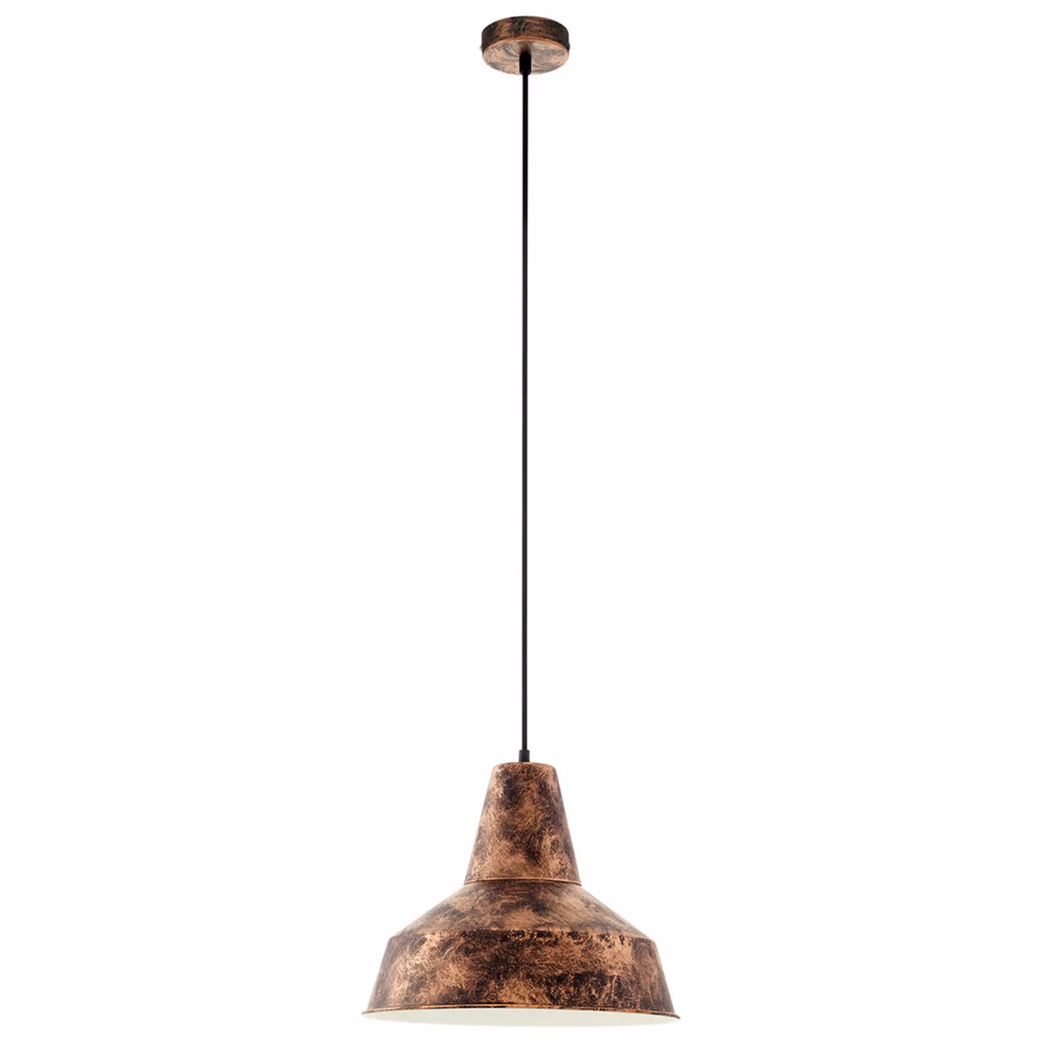 Lampada a sospensione vintage Somerton colore rame antico