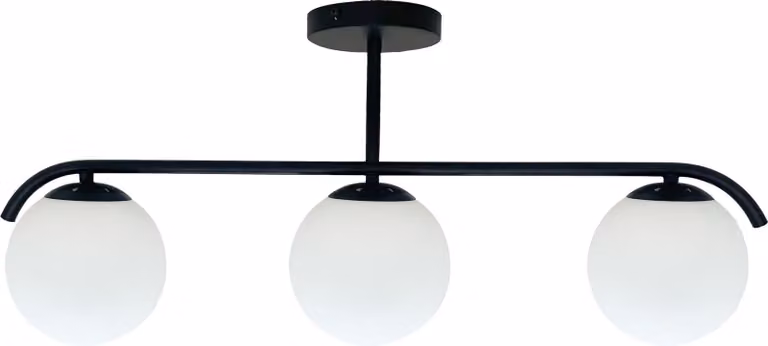 Lampada da soffitto AMADEO bianco e nero, 3xE14x40W, vetro, dimensioni: 29x69,5x14,5 cm, IP20, Candellux
