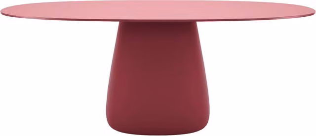 Tavolo ovale Qeeboo Cobble in HPL per esterno, L: 109 cm, P: 76,7 cm, H: 75 cm