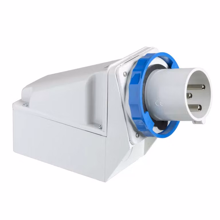 Schneider Electric Prese a muro con spina CEE, 125 A, 3 poli + terra, 200-250 V CA, IP67 81591