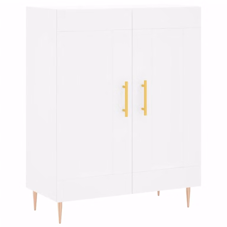 Credenza Bianca 69,5x34x90 cm in Legno Multistrato