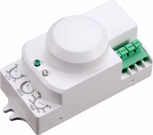 V-TAC VT-8077 Sensore di movimento a microonde 360° con crepuscolare per lampadine led IP20 - sku 1446