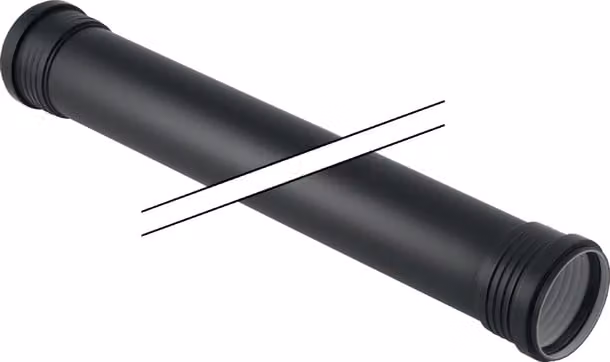 Geberit 390511141 Tubo Silent-PP con due raccordi