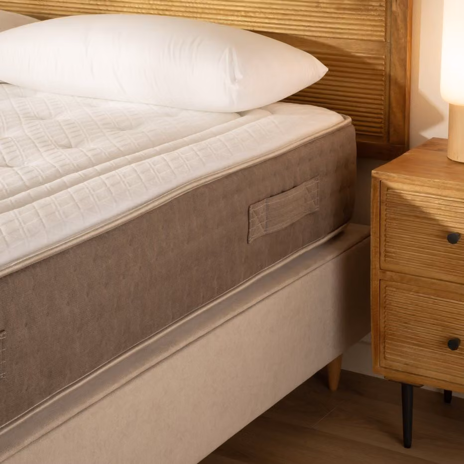 Epona Materasso Ibrido con Molle Insacchettate e Viscoelastico Beige L: 150 cm, P: 180 cm – 2