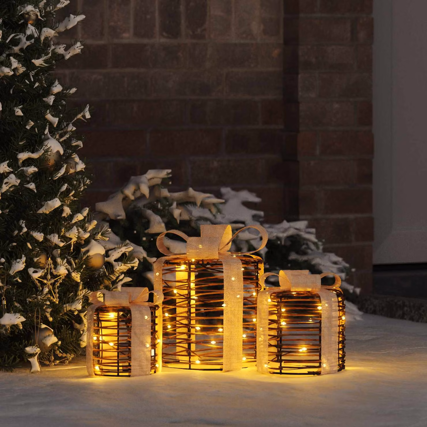 Lampada da tavolo LED moderna vidaXL con effetto rattan, colore bianco, ricaricabile USB