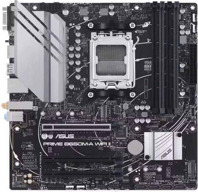 Scheda madre Asus Prime B650M-A WiFi II AMD B650 Socket AM5 Micro ATX DDR5 Nero