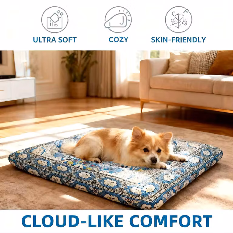 Tappetino per cuccia per cani, ultra-sottile, 85x56x6 cm, lavabile, antiscivolo, per cani