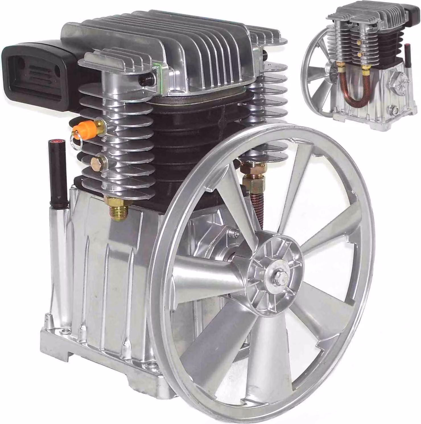 Gruppo compressore 500 L 12 bar, compressore a pistoni da 500 L, compressore ad aria compressa 54324