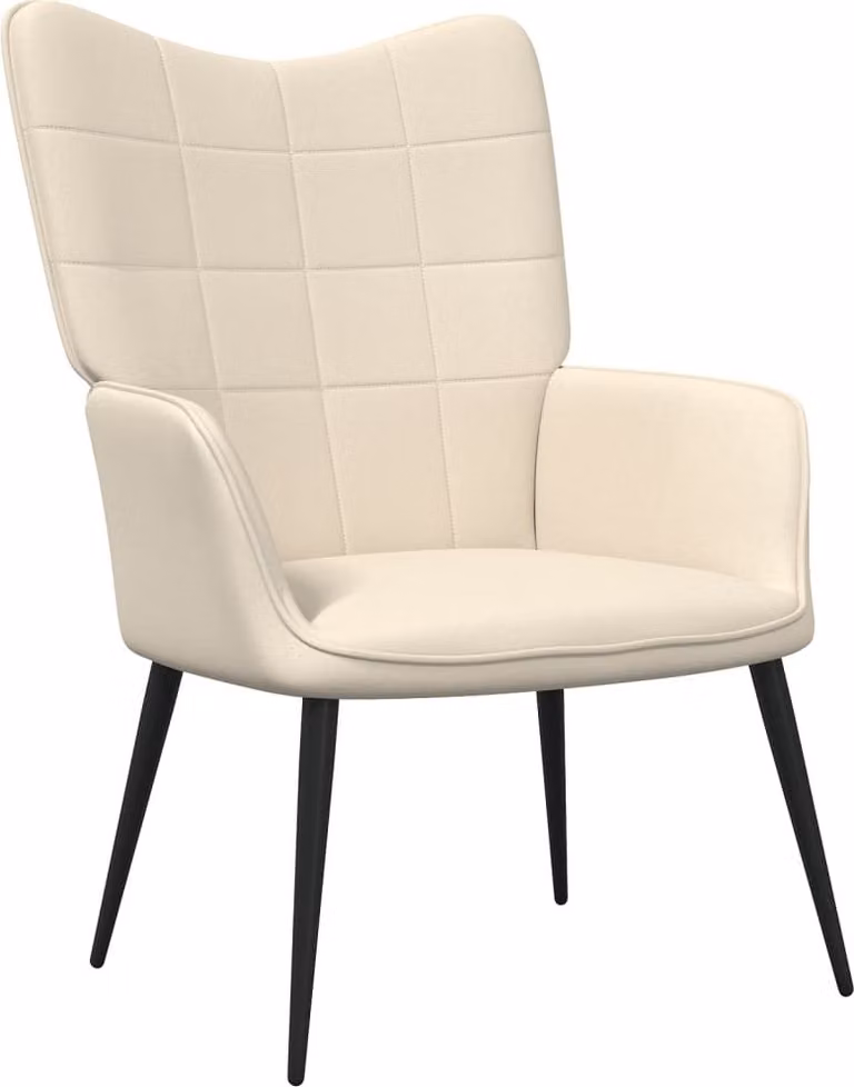 Sedia Relax Crema in Tessuto