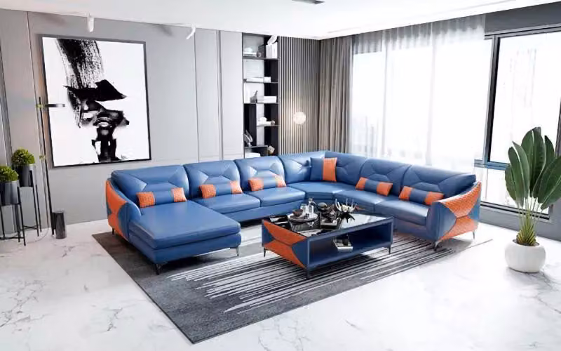 Polster Wohnlandschaft Moderne Ecksofa Design Eckcouch Sofa Sitz Garnituren 2tlg