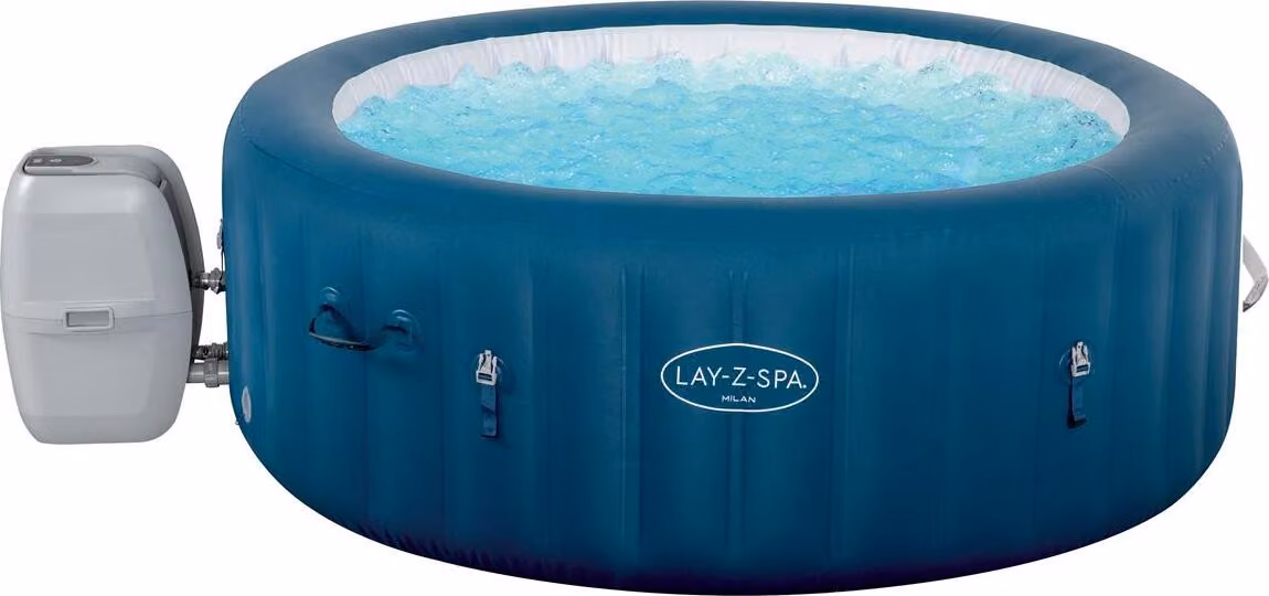 Bestway® LAY-Z-SPA® WLAN-Whirlpool Milan AirJet Plus™ 196 x 71 cm, rund