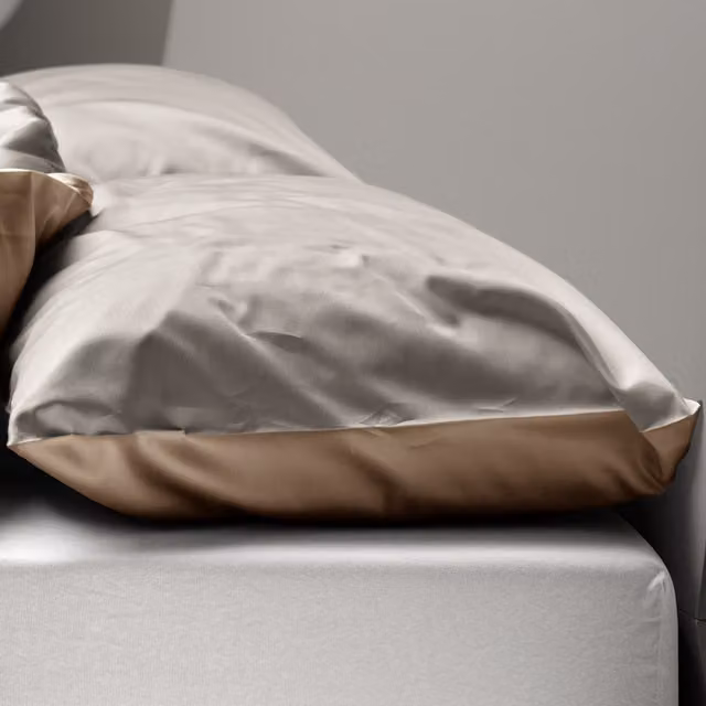 Federa copricuscino reversibile DaunenStep Oasi Kiss in cotone Mako Satin