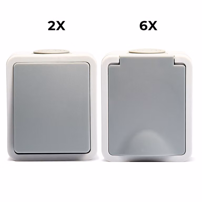 Set antiumidità McPower ''Fix Starter'', 8 pezzi, IP54, connessione a spina