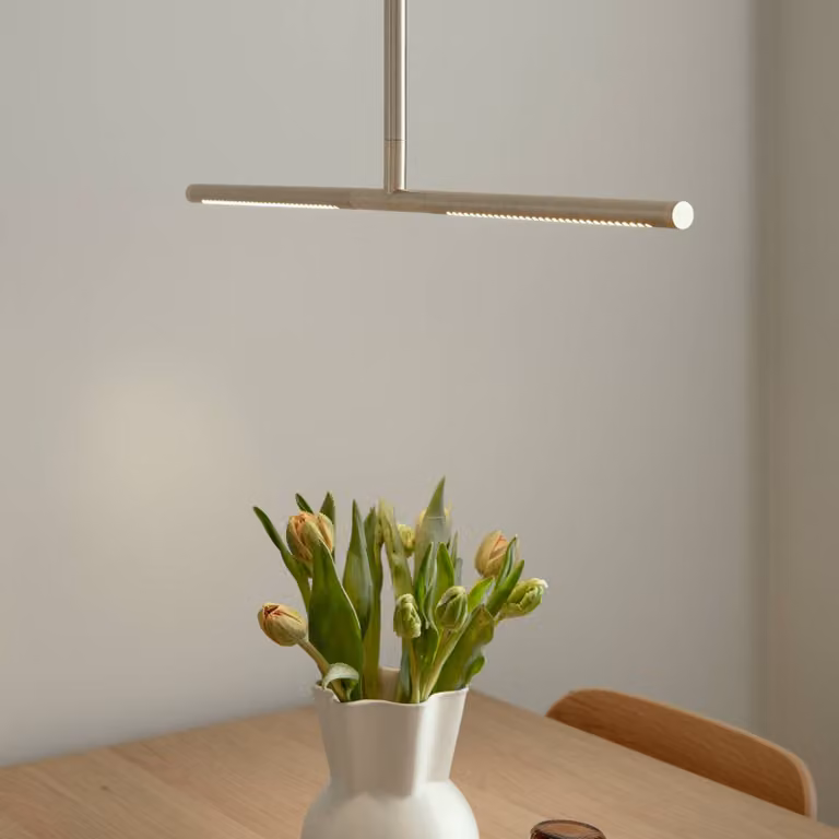 UMAGE Lampada a sospensione Omni, dimmerabile, Ottone / Oro, Soggiorno / Sala da pranzo, Metallo, Design, Lampada a sospensione