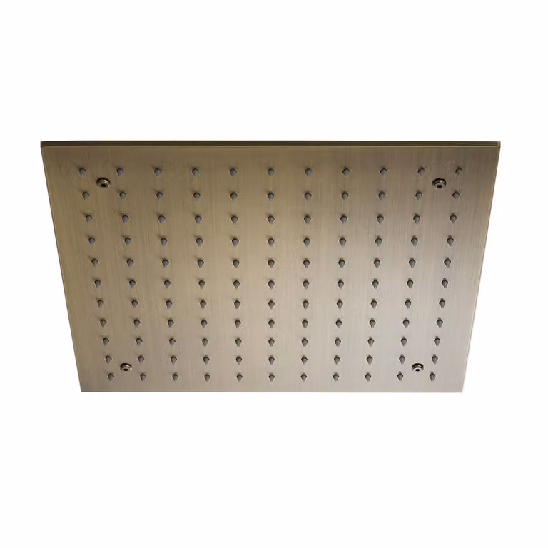 Soffione Doccia Incasso Soffitto Quadrato 400mm - Ottone anticato - Alama
