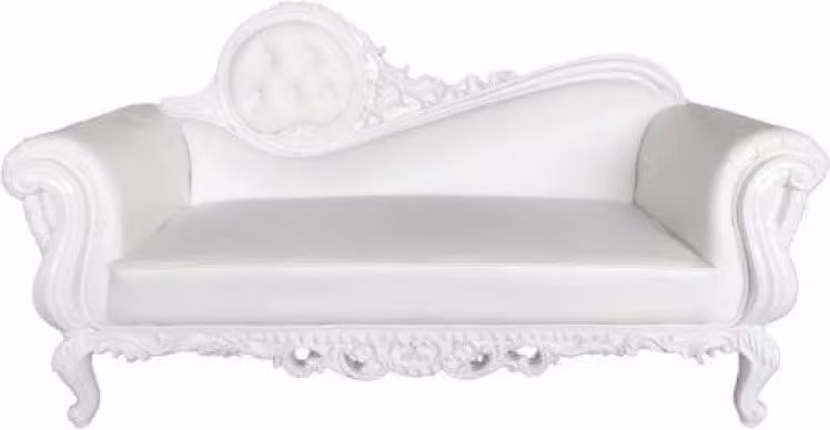 Liege Thron Chaiselongue Königlicher Polster Chesterfield Samt Antik Stil Sessel