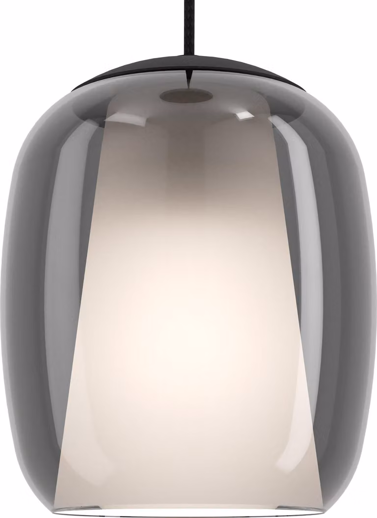 EGLO CIAMPINO, Flessibile, Nero, Grigio, Vetro, Acciaio, Tessile, Vetro, Nero