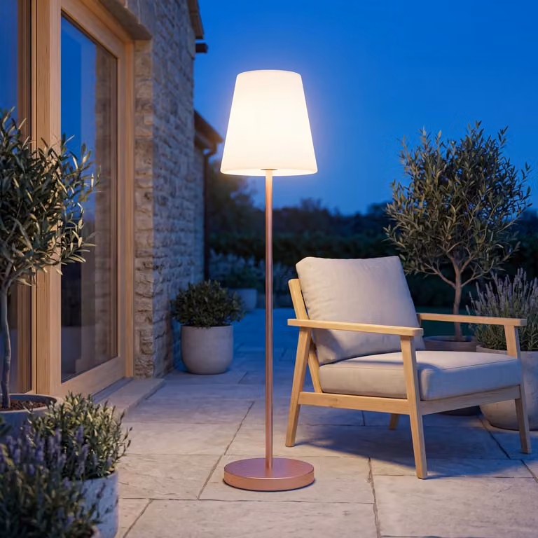 Lampada da terra a LED per esterni solare con cambio di colore RGBCCT dimmer telecomando IP65 177,2 cm di altezza rosa bianco lampada decorativa da patio per esterni