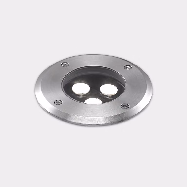 LEDS-C4 Lampada LED da immersione Aqua Recessed AISI 316, Alluminio / Grigio / Zincato, Acciaio Inox