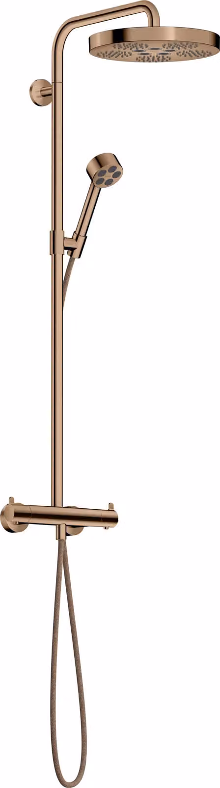 hansgrohe AXOR One Showerpipe avec thermostat et douche de tête 280 1jet EcoSmart, 48795300, 48795300