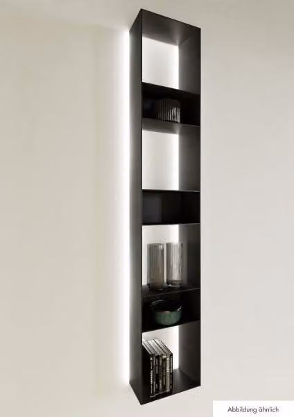 Naber 8041235 transFORM scaffale singolo, 900 x 300 x 180 mm (A x L x P) per sistema di scaffalatura, nero opaco