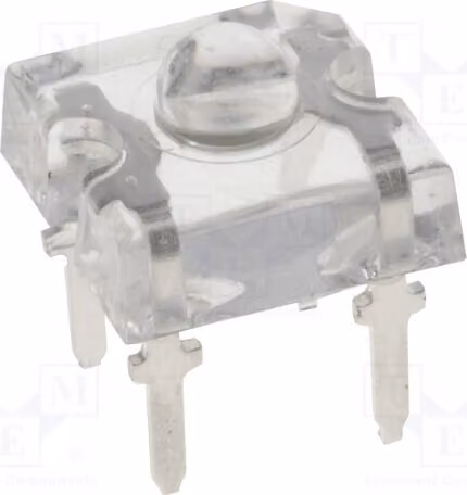 2 LED Super Flux, 1120÷2180 mcd, 60°, bianco freddo, 7,62x7,62 mm, 20 mA, OSPW7161D-L, diodi LED
