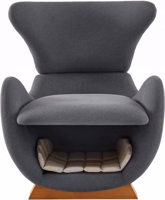 Sedia lounge DESMIU in tessuto resistente ai graffi, con rifugio per animali domestici, 66x69x76 cm, colore grigio