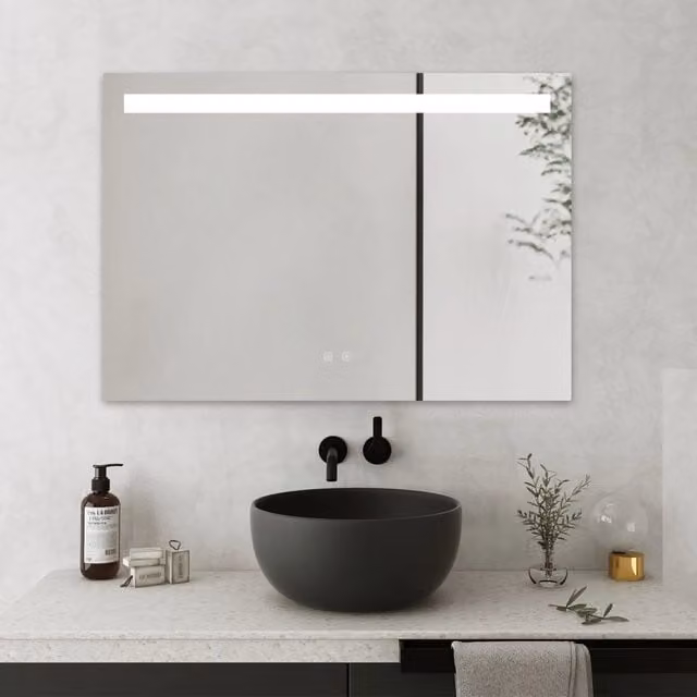 Specchio LED Line 100x70 cm vetro