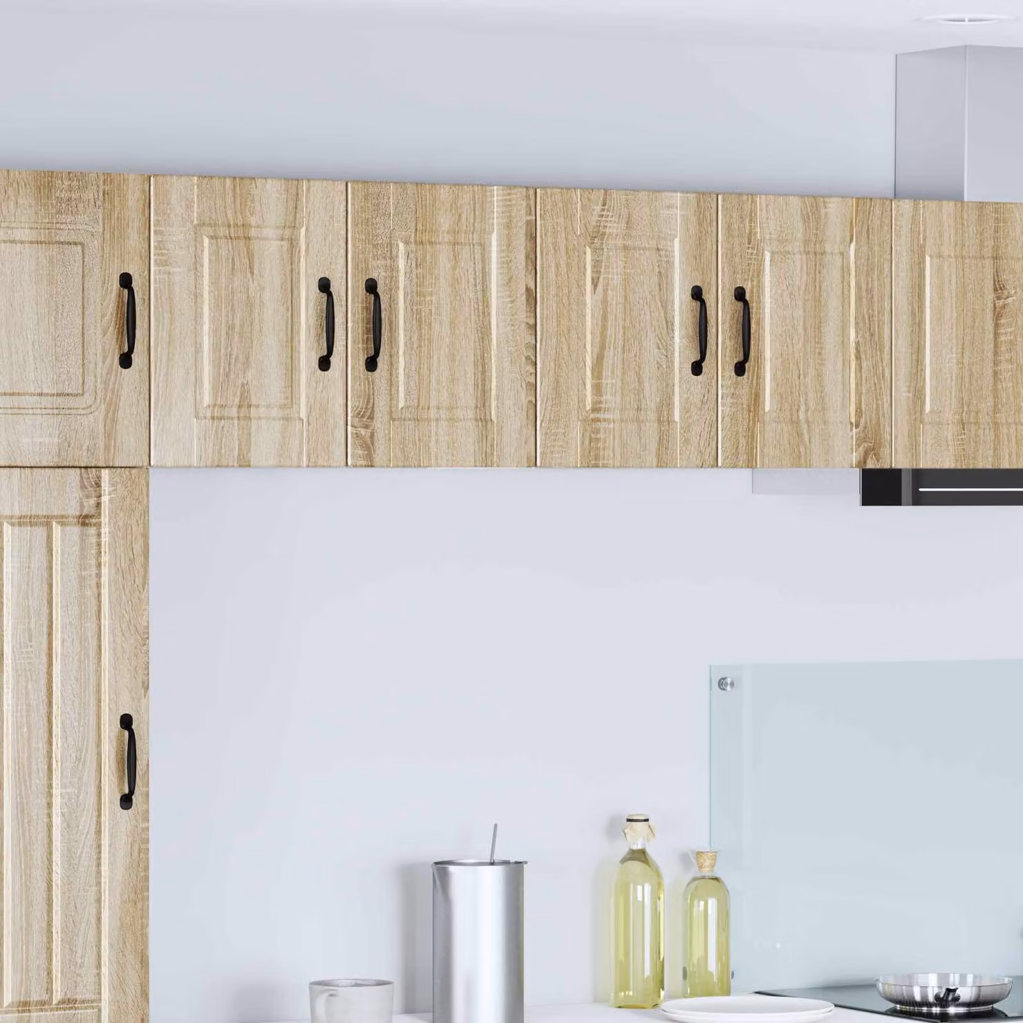 Armadietto a muro da cucina vidaXL PORTO in Rovere Sonoma marrone L 60 cm, P 31 cm, H 40 cm