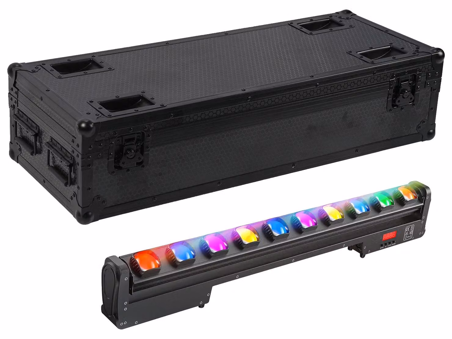 Flight case, ruote integrate, pelle resistente, solo 1 pezzo valigia da trasporto