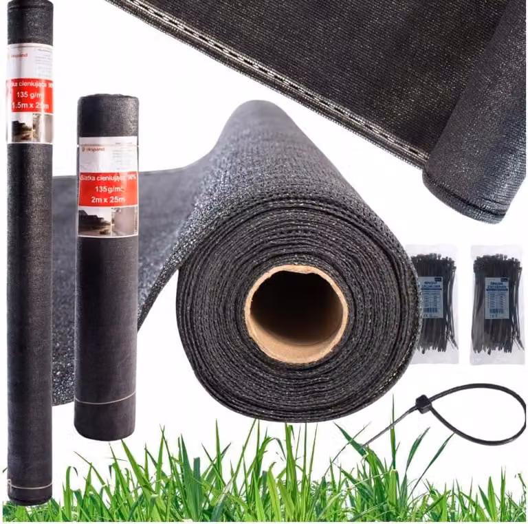 Ekspand | Rete frangivista 62% - 1,5x25 m - Grigio - Stabilizzata ai raggi UV - Alta densità