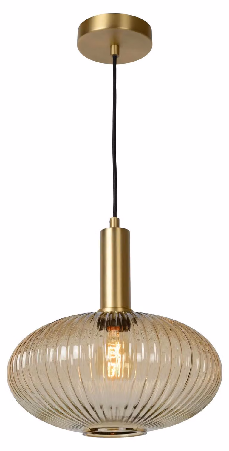 Lampada a sospensione MALOTO oro-marrone 1xE27x40W vetro, dimensioni: 150x30x30 cm IP20 Lucide