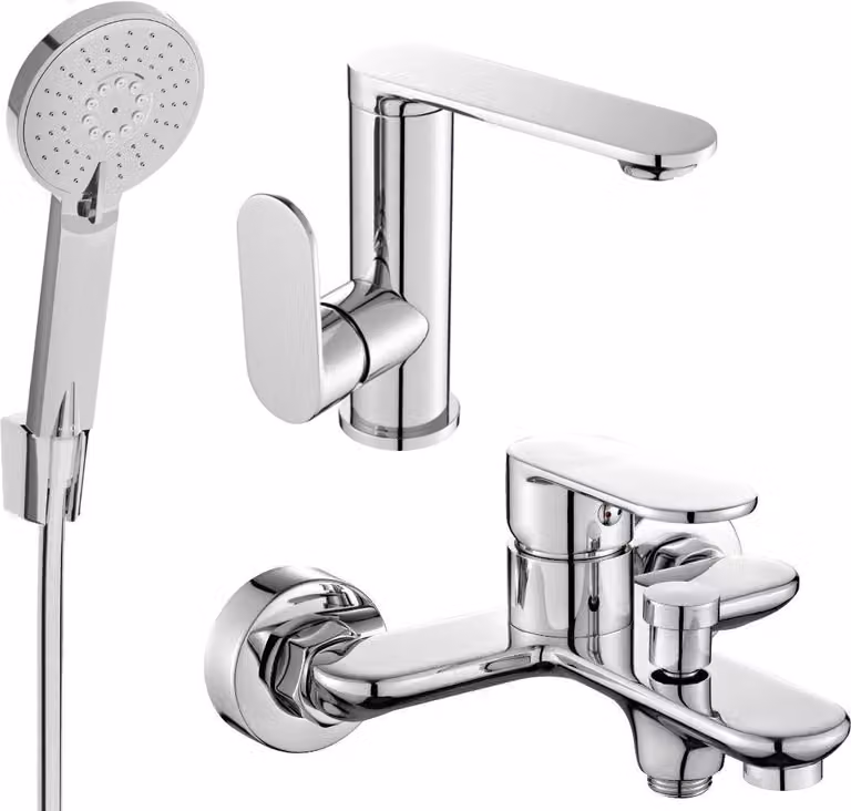 Mexen Milo R40 set da bagno, cromo - 713053R40-00