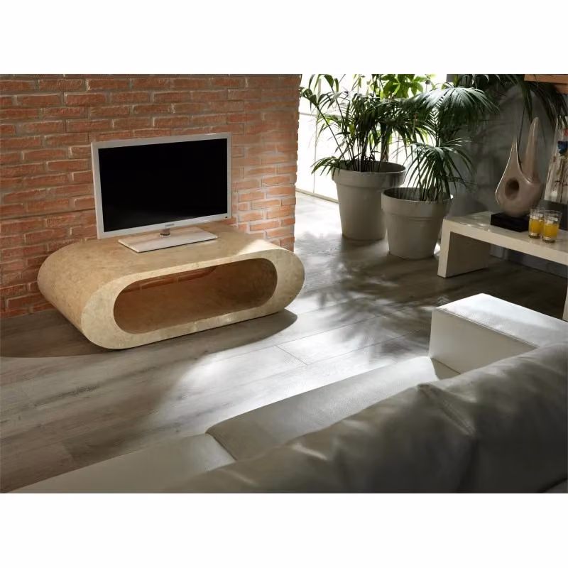 Tavolino Sandu Stones in pietra naturale beige L/P/H: 120 x 62 x 35 cm – 2