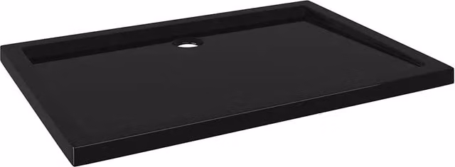 Piatto doccia rettangolare vidaXL in ABS nero L: 100 cm, P: 70 cm – 1