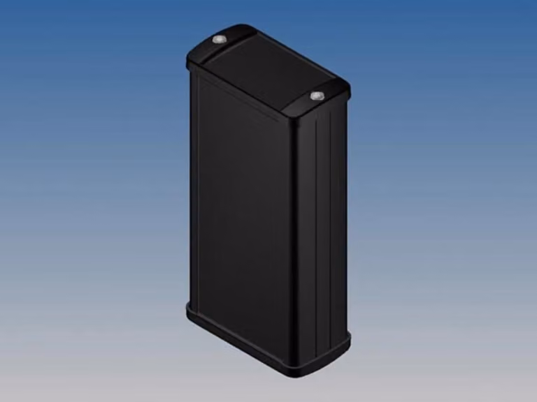 Alloggiamento in alluminio - colore nero - 125 x 59,9 x 30,9 mm