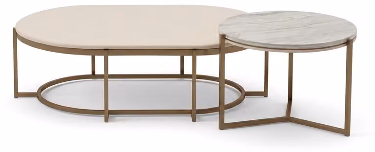 Tavolino beige, tavolino di design rettangolare, tavolini per il soggiorno