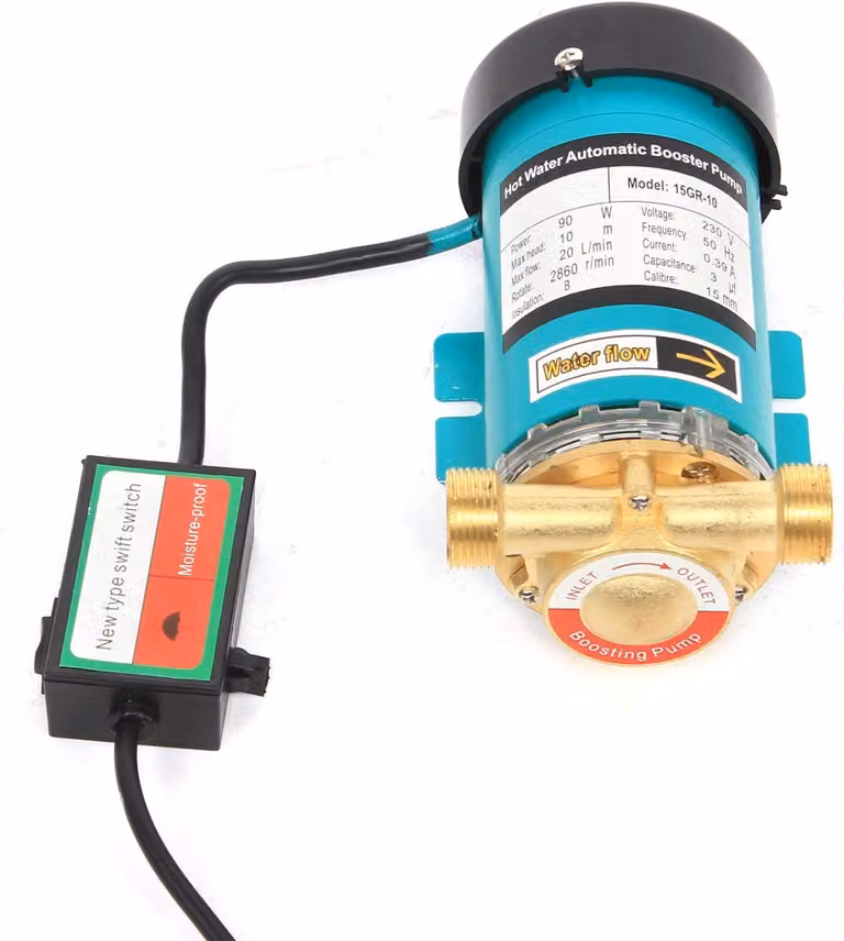 Pompa di aumento pressione - Pompa di circolazione automatica - Potenza: 90W - Portata: 20 litri/minuto