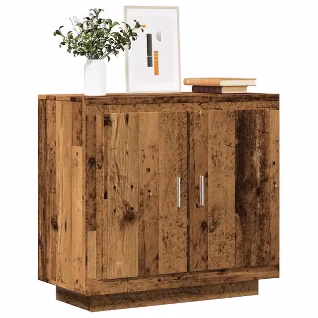 Credenza Buffet Design Mania in Legno Marrone per Cucina e Soggiorno L: 80 cm, P: 40 cm, H: 75 cm – 1